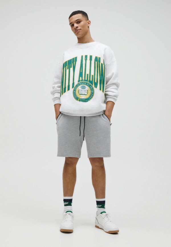 

Шорты спортивные Pull&Bear, Серый, Join life