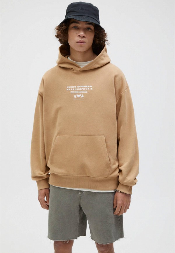 

Худи Pull&Bear, Коричневый, Join life