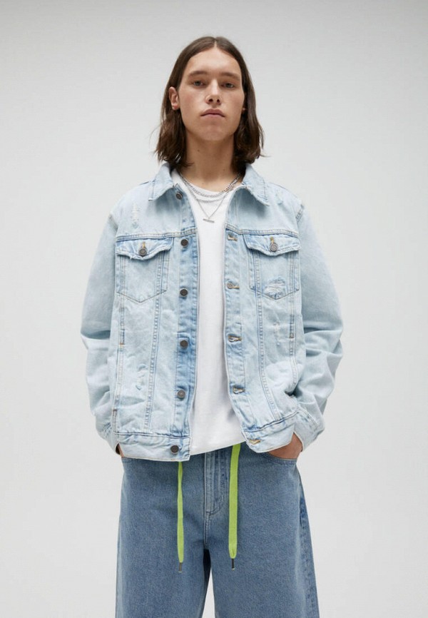 

Куртка джинсовая Pull&Bear, Голубой, Join life