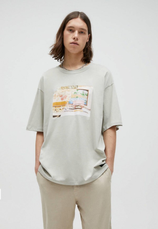

Футболка Pull&Bear, Серый