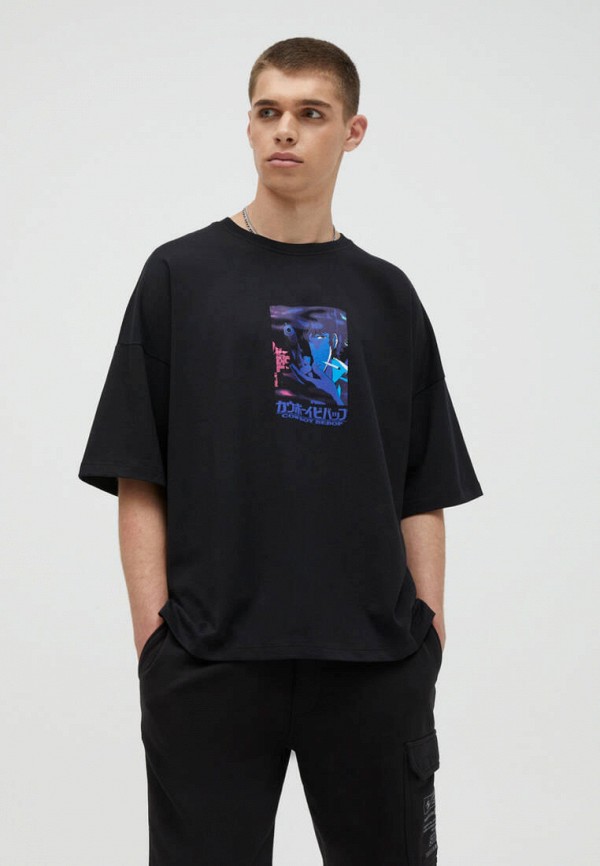 

Футболка Pull&Bear, Черный, Join life