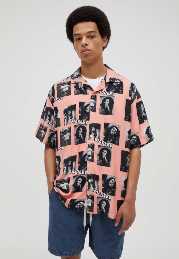 

Рубашка Pull&Bear, Розовый, Join Life