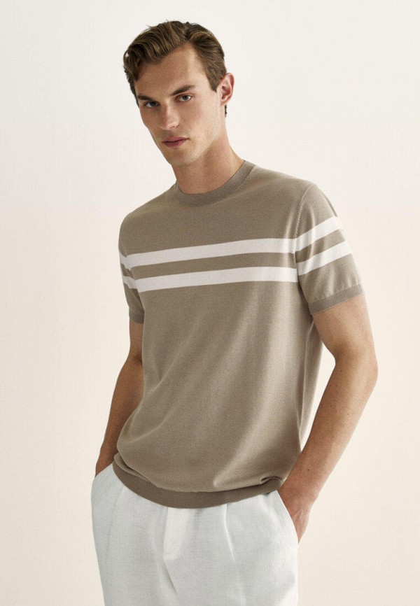 

Футболка Massimo Dutti, Бежевый