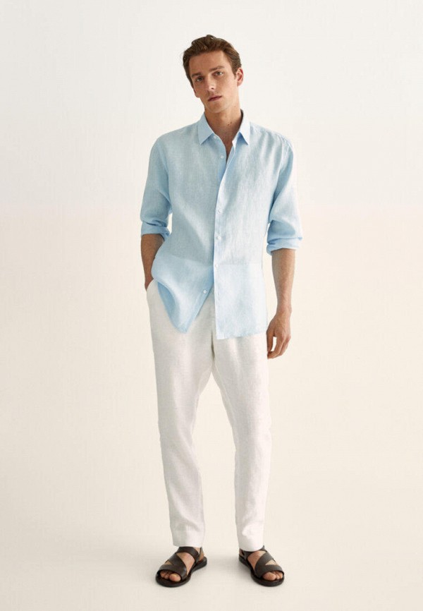 

Рубашка Massimo Dutti, Голубой