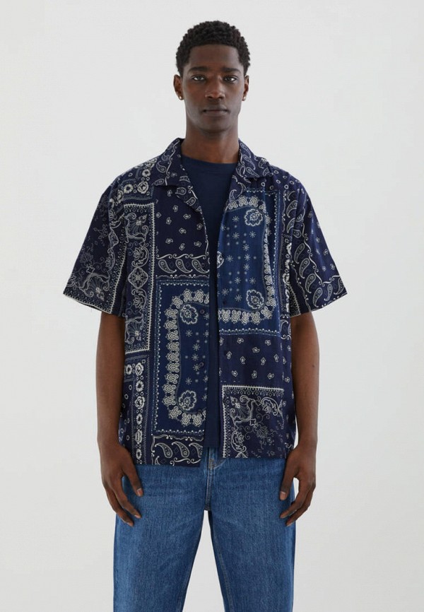 

Рубашка Pull&Bear, Синий, Join Life
