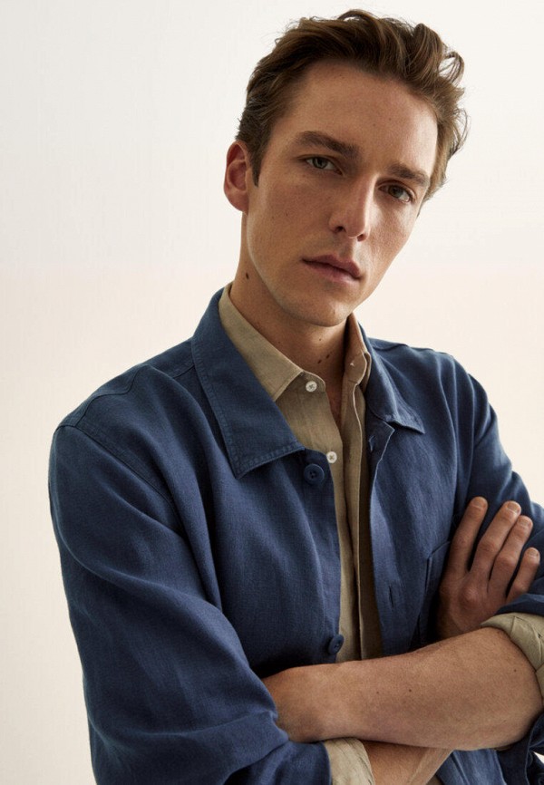 

Рубашка Massimo Dutti, Синий