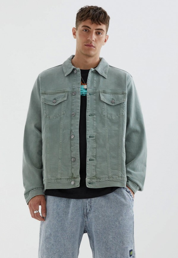 

Куртка джинсовая Pull&Bear, Бирюзовый