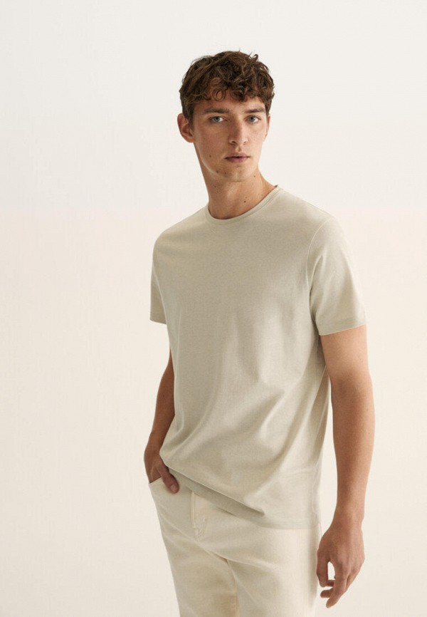 

Футболка Massimo Dutti, Бежевый