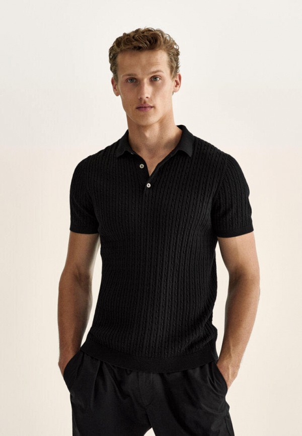 

Поло Massimo Dutti, Черный