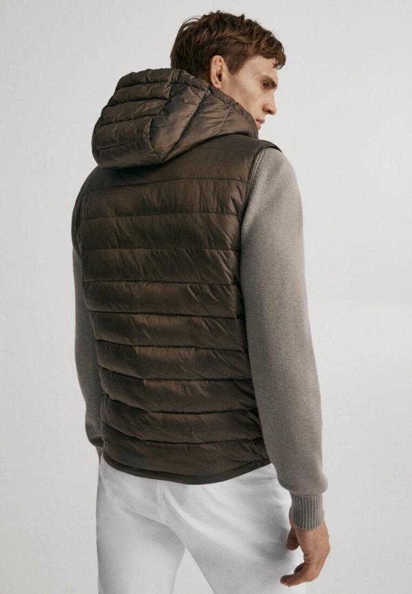 

Жилет утепленный Massimo Dutti, Коричневый