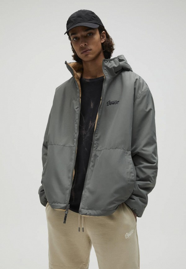 

Куртка утепленная Pull&Bear, Серый