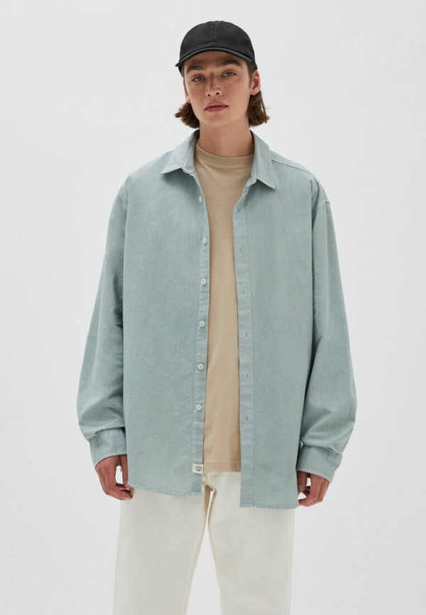 

Рубашка Pull&Bear, Бирюзовый