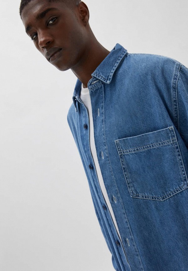 фото Рубашка джинсовая pull&bear