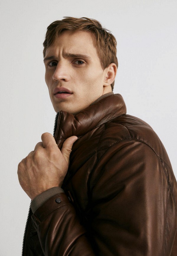 фото Куртка кожаная massimo dutti