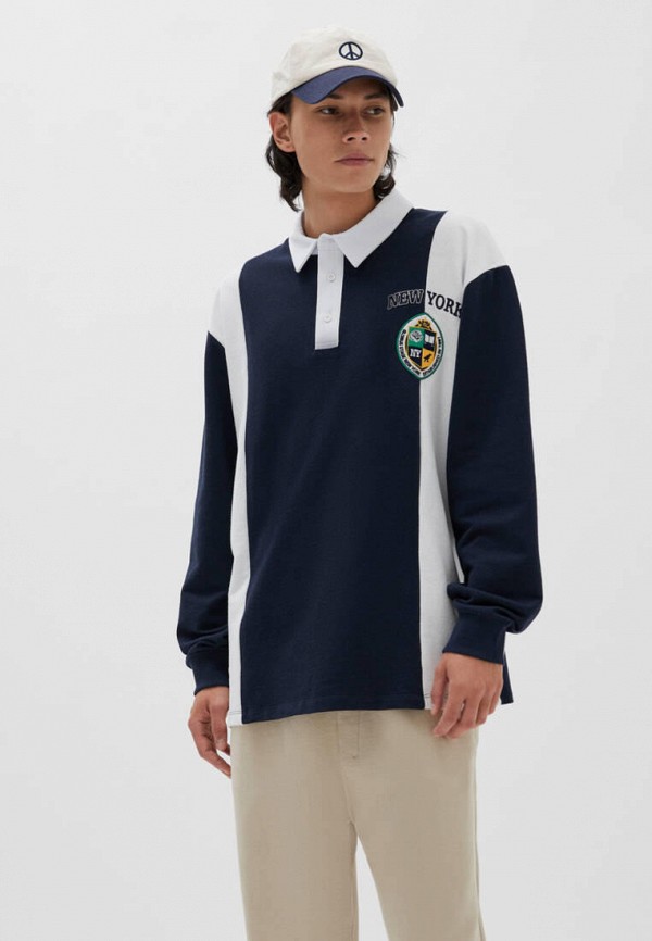 

Поло Pull&Bear, Синий
