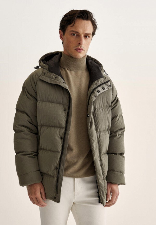 

Пуховик Massimo Dutti, Хаки
