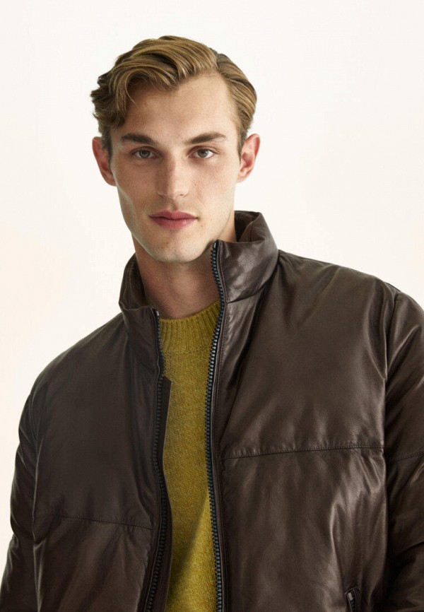 фото Куртка кожаная massimo dutti