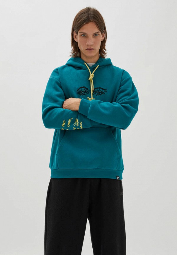 

Худи Pull&Bear, Бирюзовый
