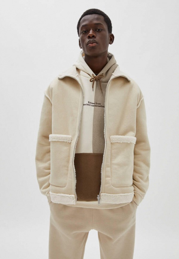 

Дубленка Pull&Bear, Бежевый