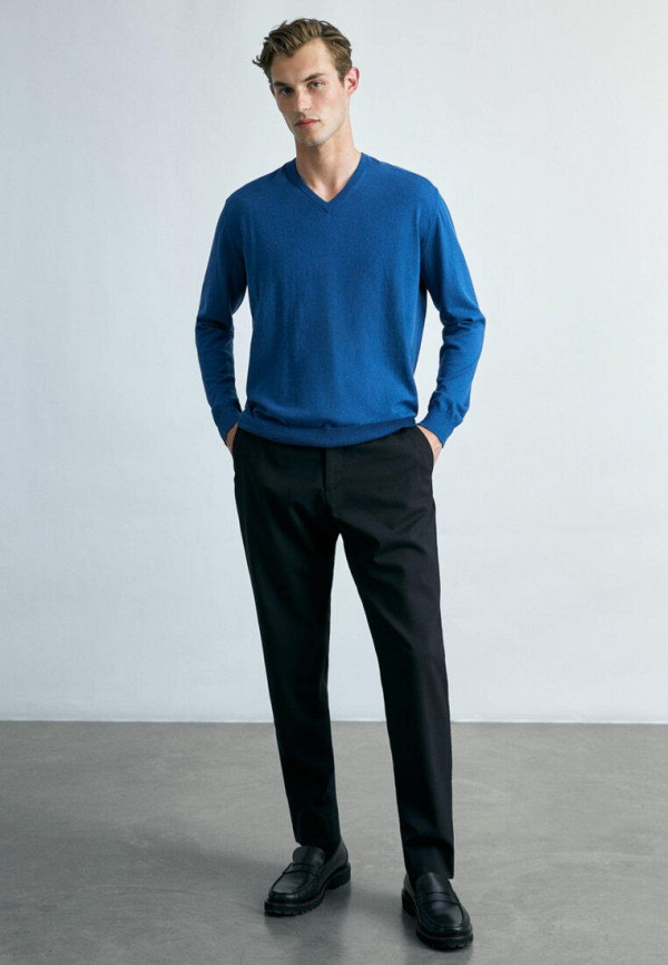 

Пуловер Massimo Dutti, Синий