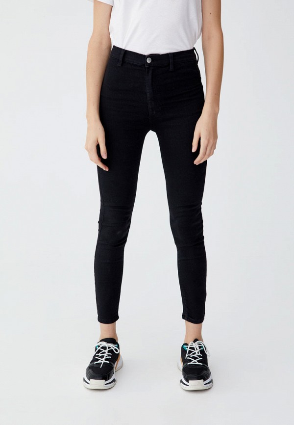 

Джинсы Pull&Bear, Черный, HIGH WAIST SKINNY