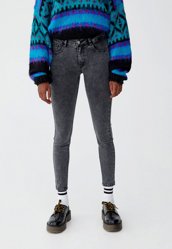 

Джинсы Pull&Bear, SKINNY, Серый