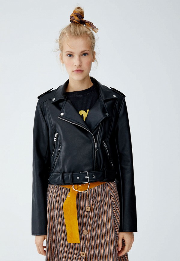 все цены на Куртка кожаная Pull&Bear Pull&Bear IX001XW001B6 онлайн