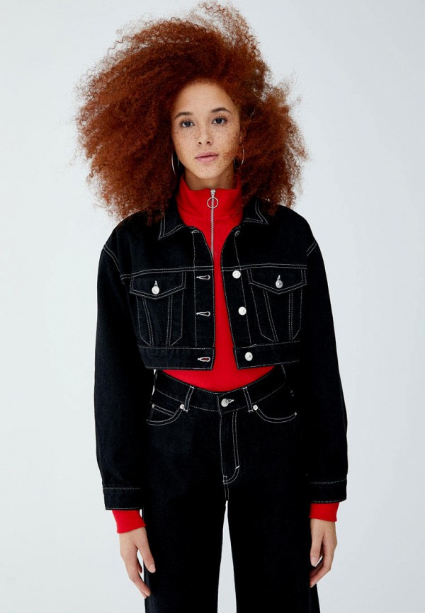 

Куртка джинсовая Pull&Bear, Черный