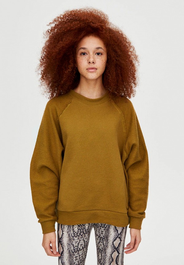 

Свитшот Pull&Bear, Join Life, Хаки