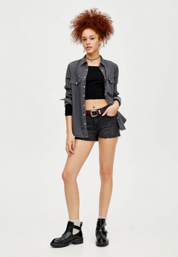 

Шорты джинсовые Pull&Bear, Черный