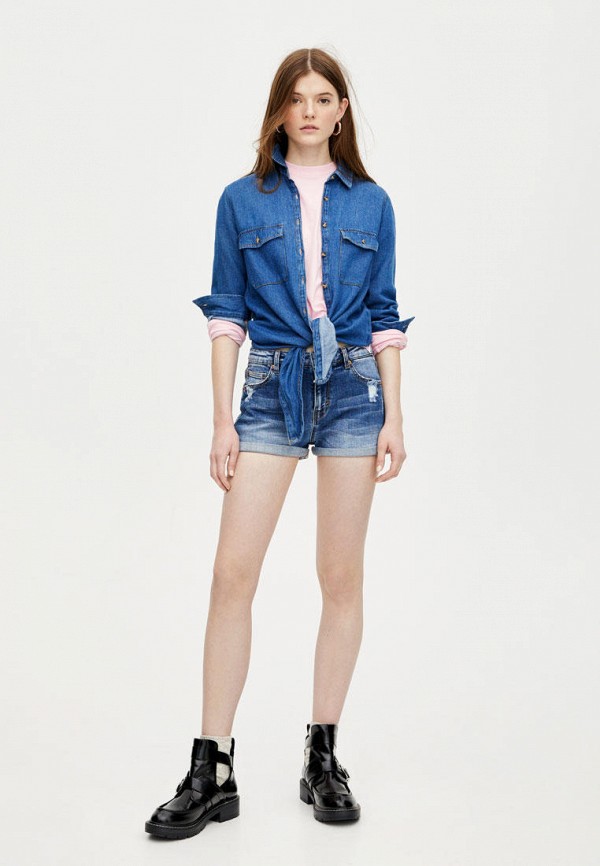 

Шорты джинсовые Pull&Bear, Синий