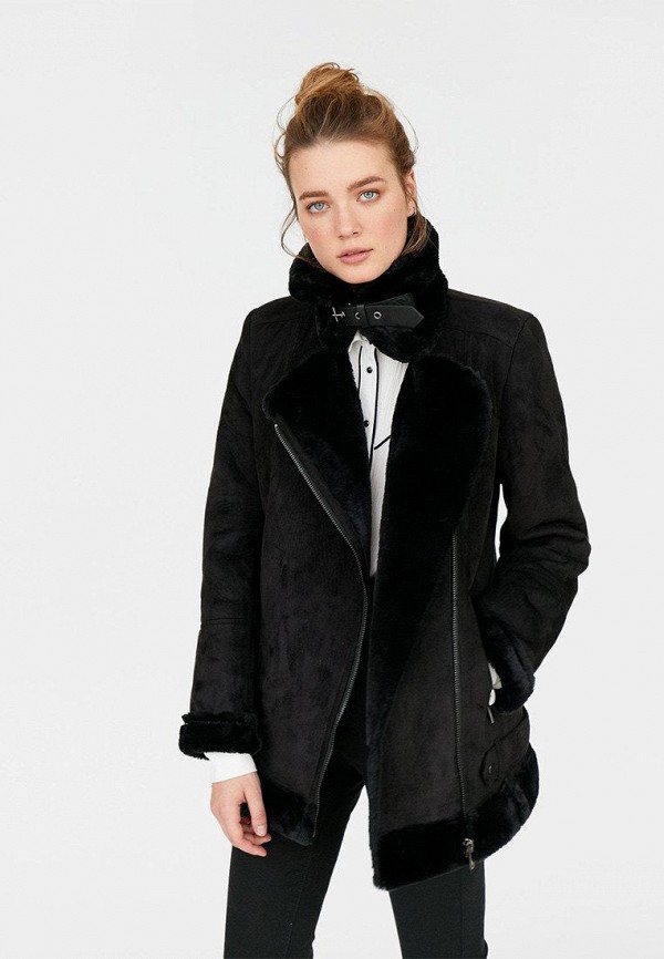 

Дубленка Stradivarius, Черный