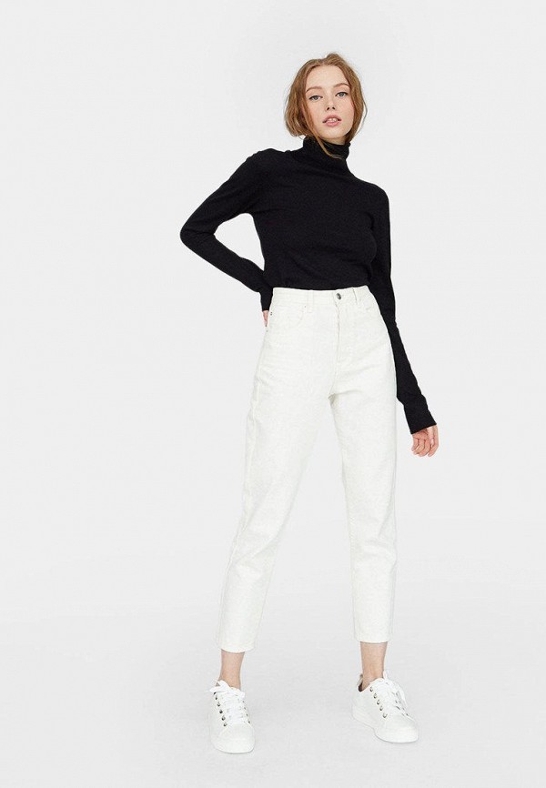 

Джинсы Stradivarius, Белый, MOM FIT VINTAGE