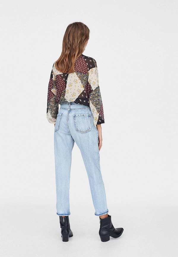 

Джинсы Stradivarius, Синий, MOM FIT VINTAGE