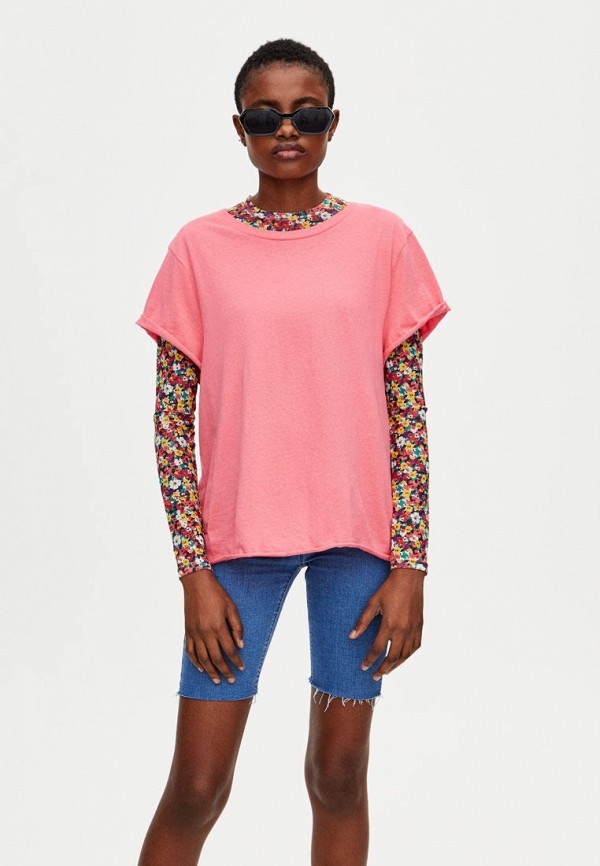 

Футболка Pull&Bear, Розовый
