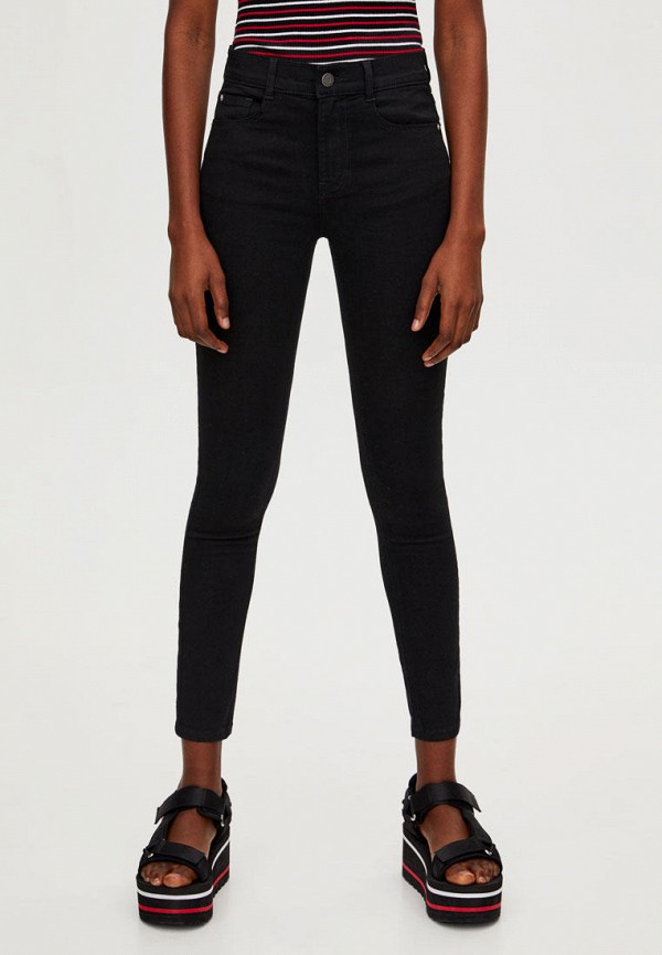 

Джинсы Pull&Bear, Черный, MEDIUM WAIST SUPER SKINNY
