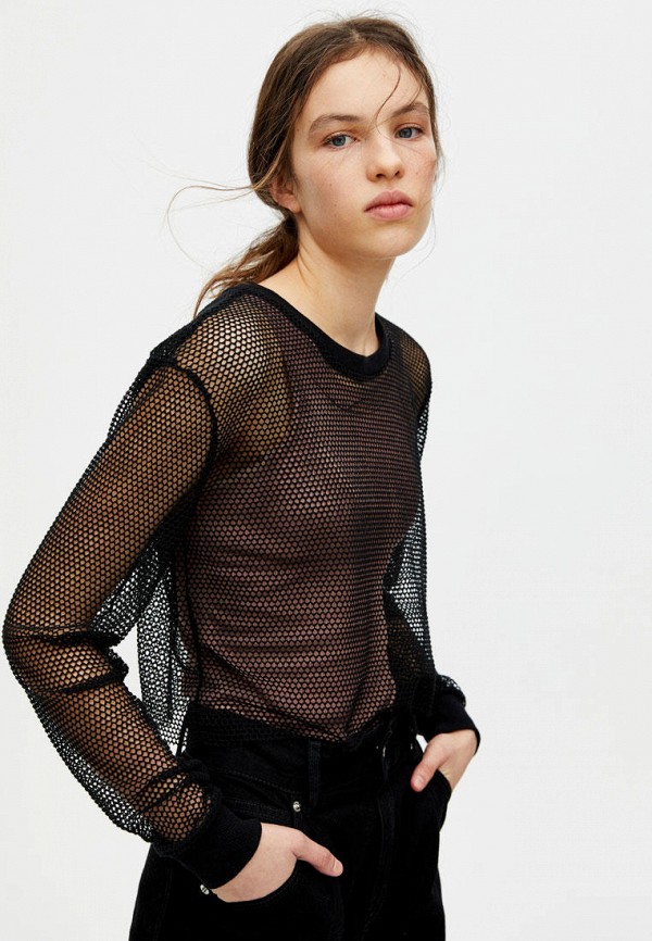 

Лонгслив Pull&Bear, Черный