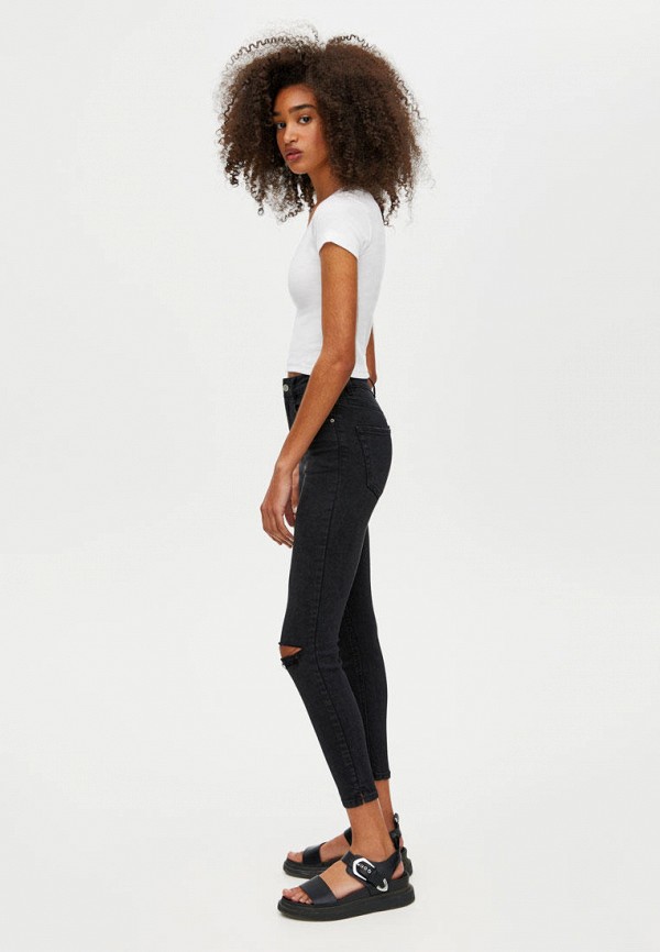 

Джинсы Pull&Bear, Черный, HIGH WAIST CAPRI