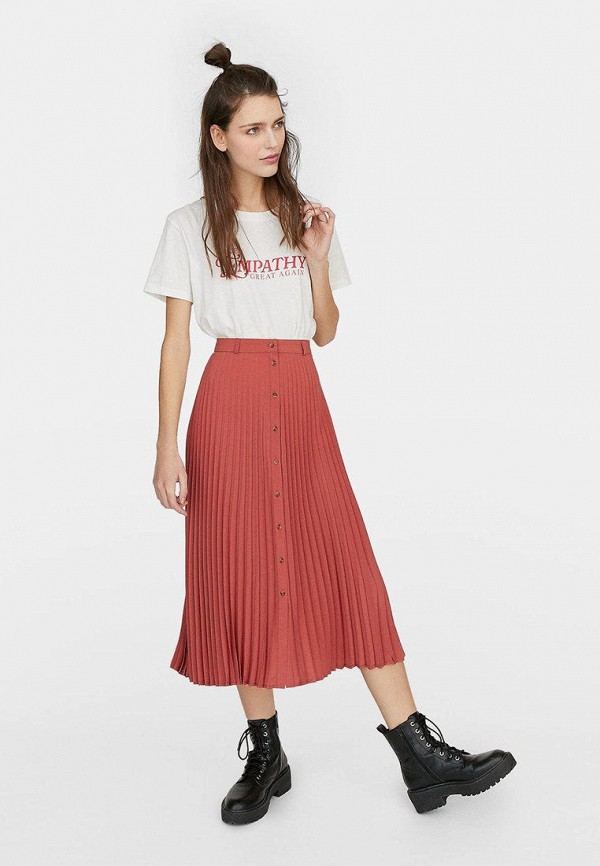 

Юбка Stradivarius, Коралловый