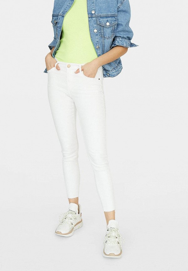 

Джинсы Stradivarius, Белый, SKINNY