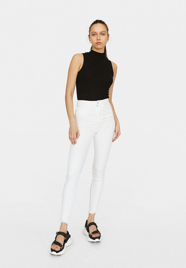 

Джинсы Stradivarius, Белый, TALL SUPER HIGH WAIST