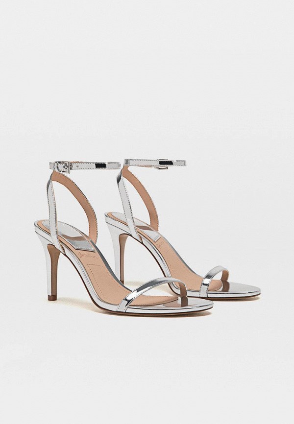 

Босоножки Stradivarius, Серебряный