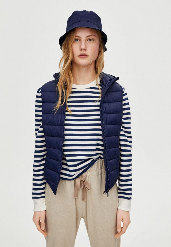 

Жилет утепленный Pull&Bear, Синий