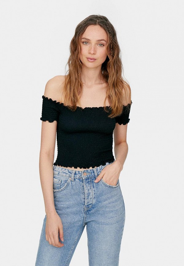 

Футболка Stradivarius, Черный