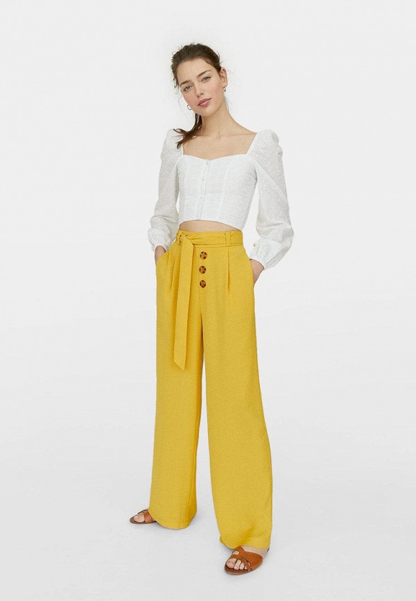 

Брюки Stradivarius, Желтый