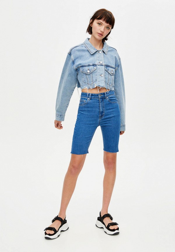 Шорты джинсовые Pull&Bear, Синий