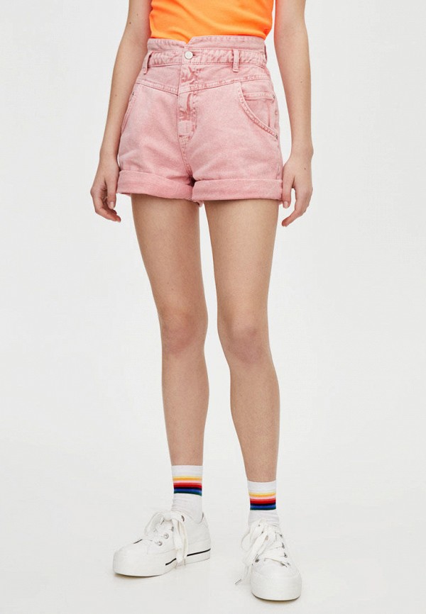 

Шорты джинсовые Pull&Bear, Розовый