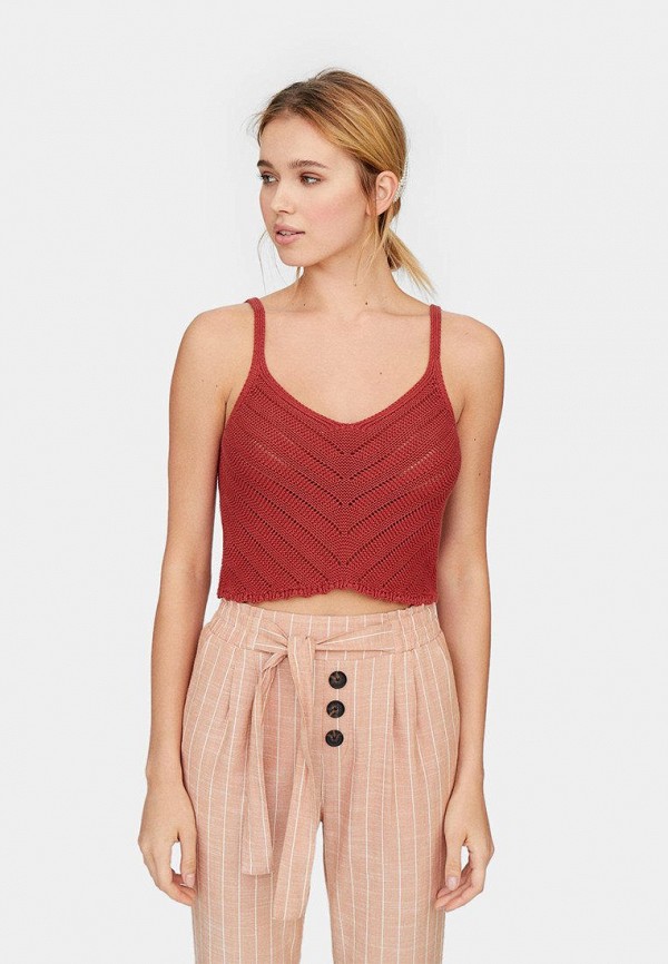 

Топ Stradivarius, Бордовый