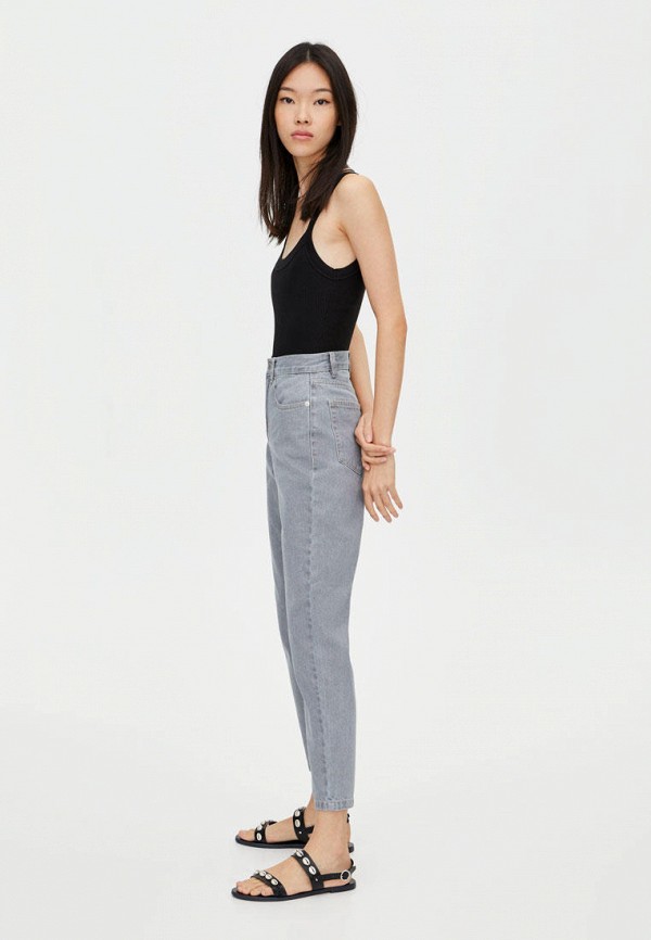 

Джинсы Pull&Bear, Серый, MOM
