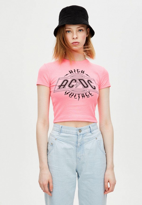 

Футболка Pull&Bear, Розовый